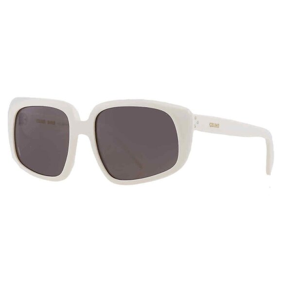 NEW CELINE SUNGLASSES, WHITE WOMEN OVERSIZED EYEWEAR CELINE - Picture 1 of 5